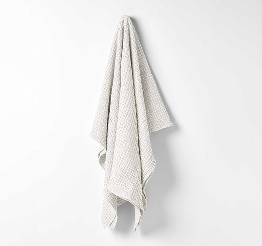 Waffle 140x200cm Throw Rug White