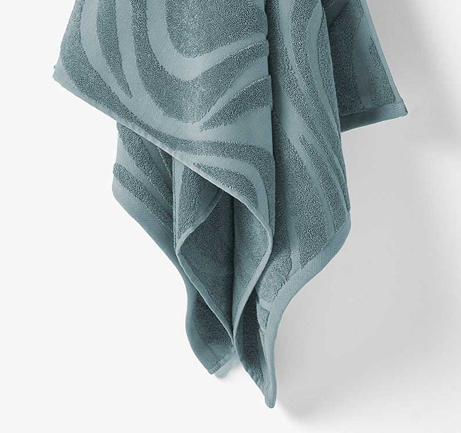 Wave 550GSM Bath Towel Range Pacific Blue