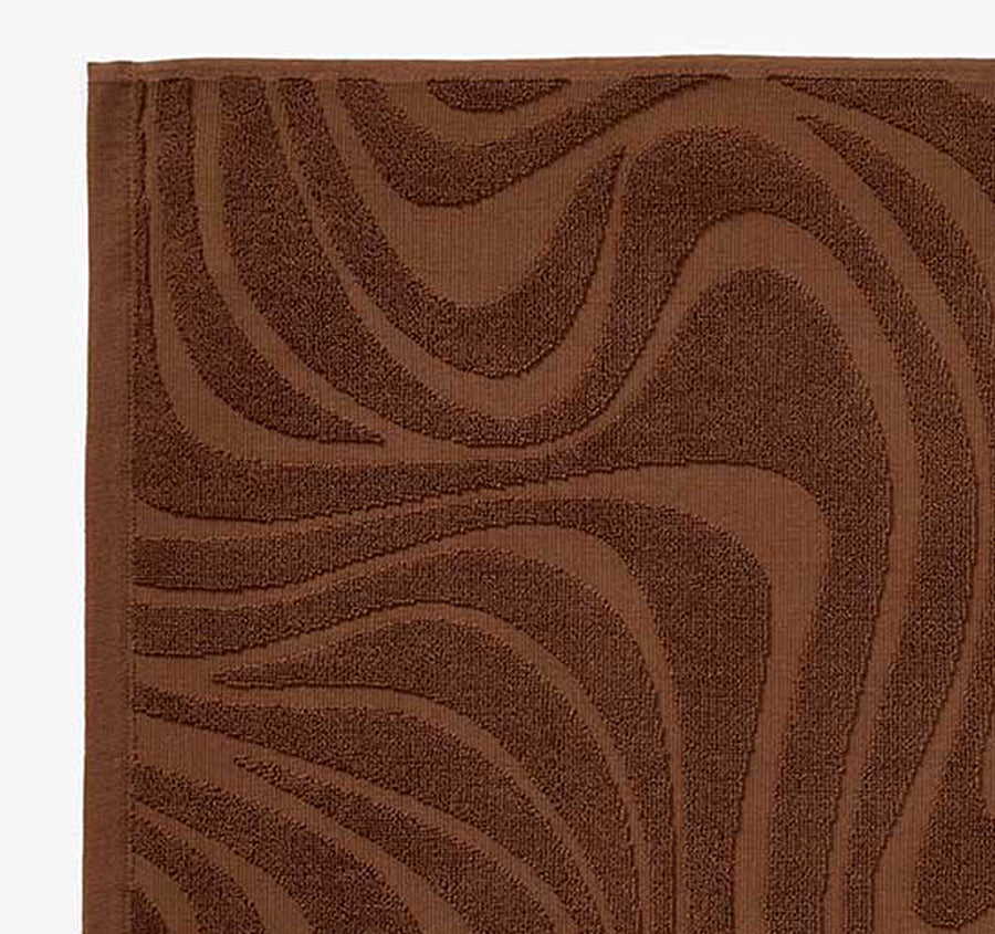 Wave 800GSM Bath Mat Pecan