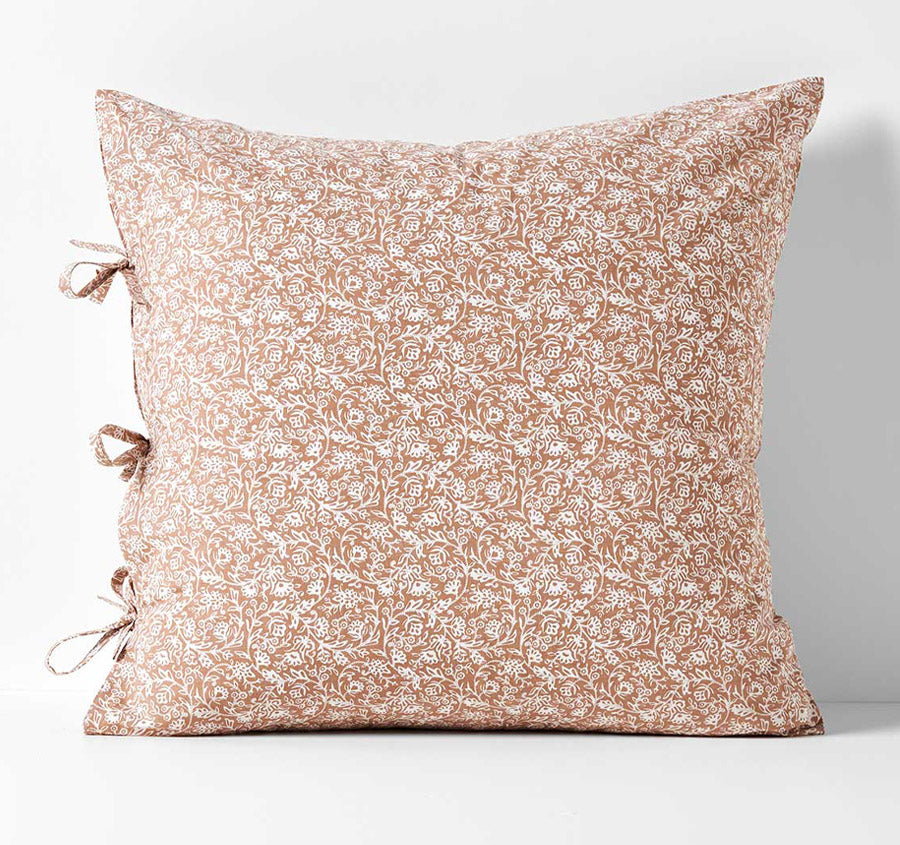Varanasi European Pillowcase Hazelnut