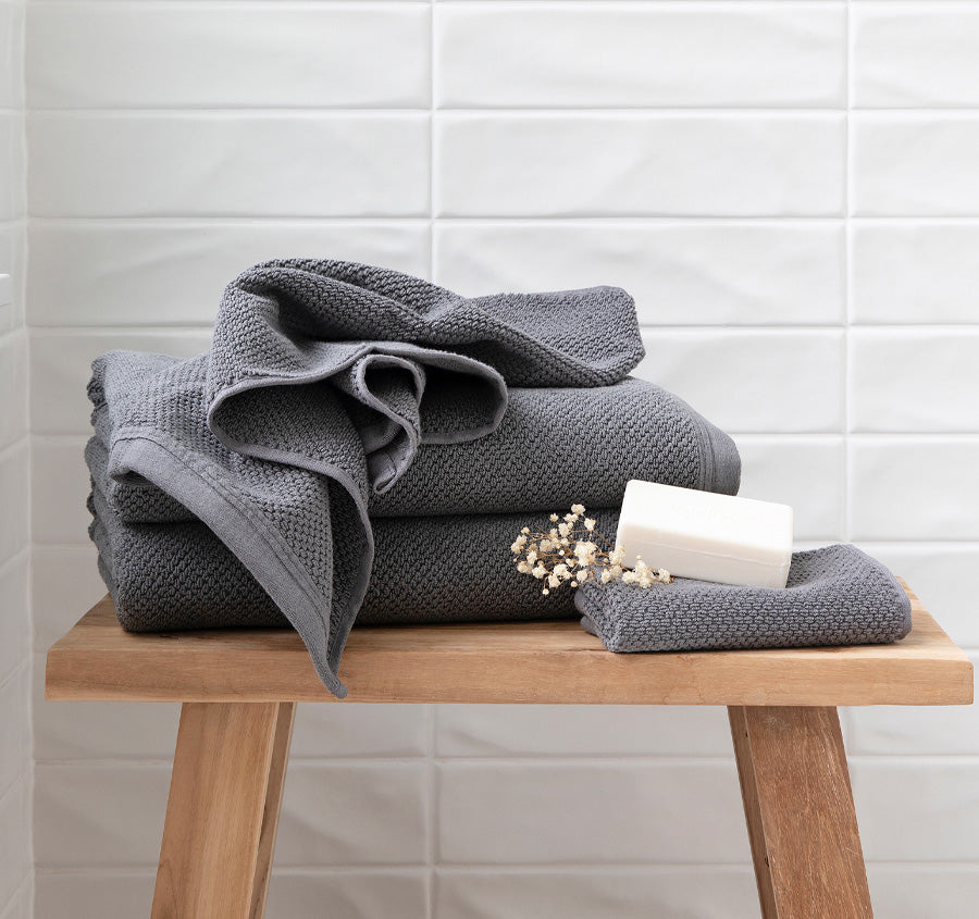 Angove 2 Piece 600GSM Cotton Bath Sheet Set Charcoal