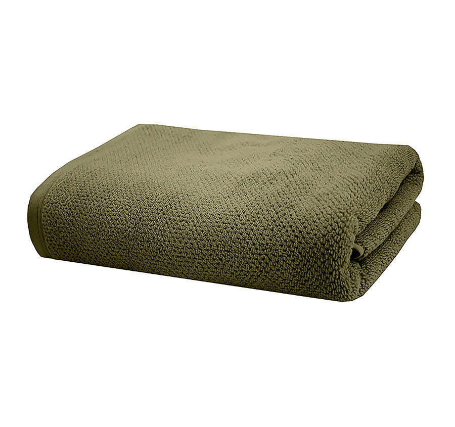 Angove 2 Piece 600GSM Cotton Bath Sheet Set Olive
