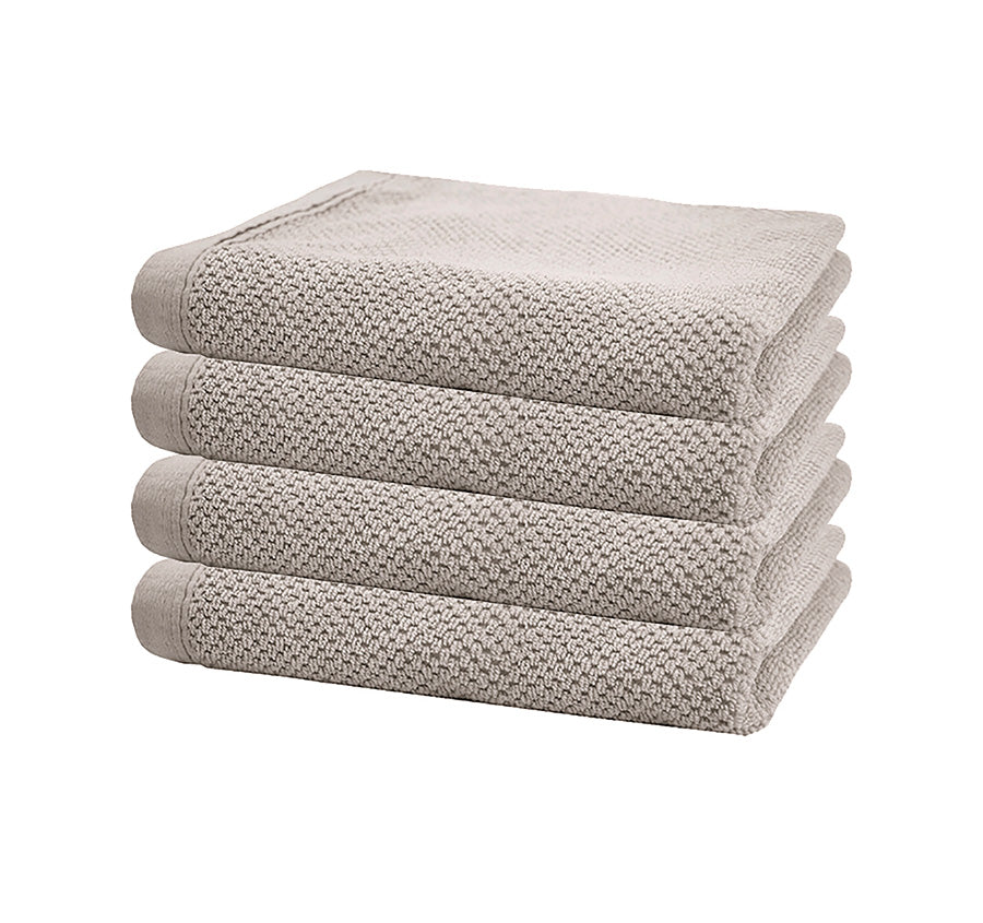 Angove 4 Piece 600GSM Cotton Hand Towel Set Pebble
