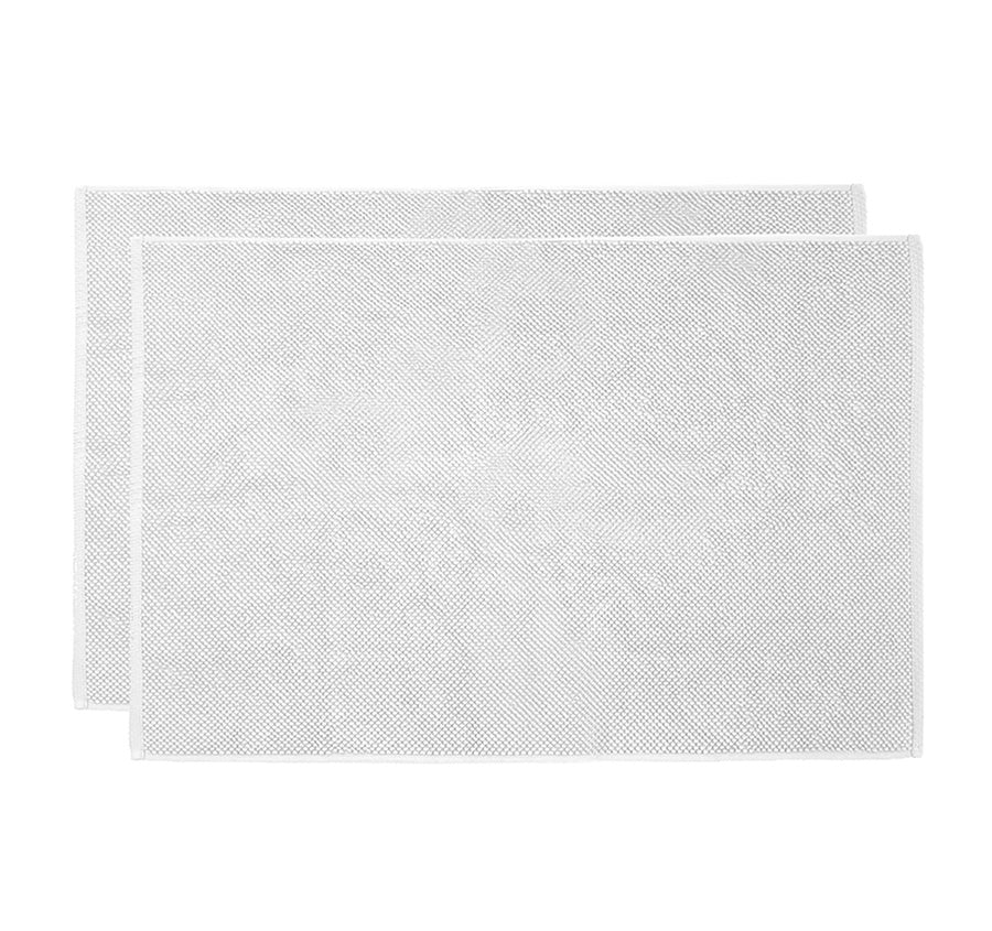 Angove 2 Piece 950GSM Cotton Bath Mat Set White