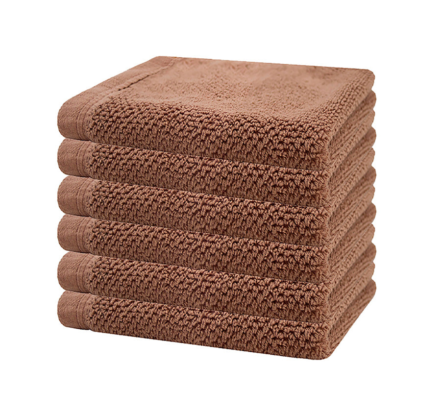 Angove 6 Piece 600GSM Cotton Face Washer Set Woodrose