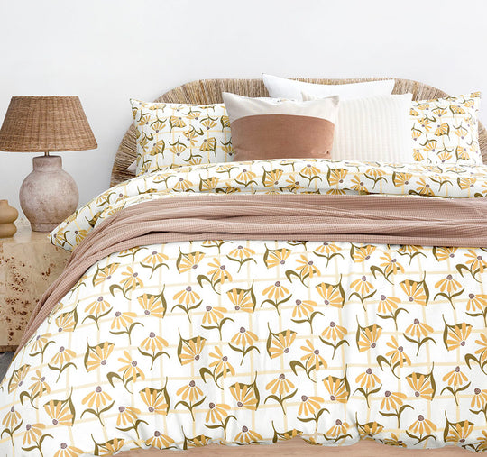 Arlo Printed Flannelette Cotton Quilt Cover Set Range
