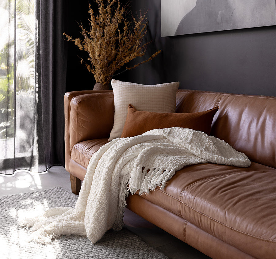 Asha 130x200cm Throw Rug White