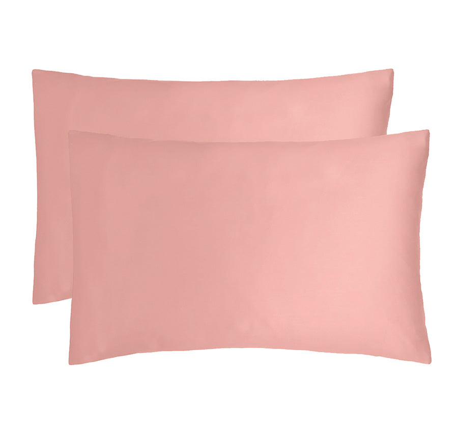 Bamboo Satin Standard Pillowcase Pair Rose Pink