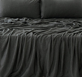 Bed T Organica Sheet Set Range Charcoal