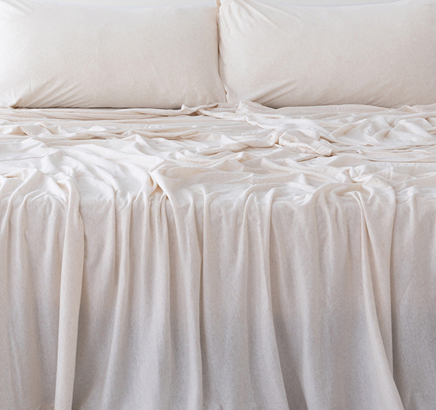 Bed T Organica Mega Sheet Set Range Stone