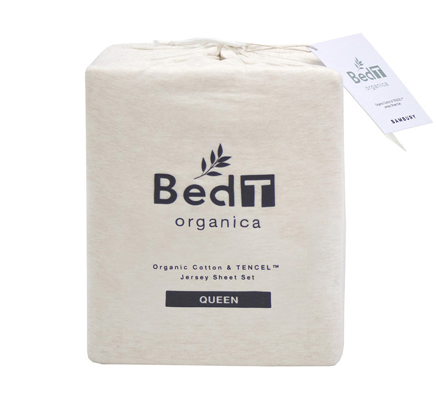 Bed T Organica Mega Sheet Set Range Stone