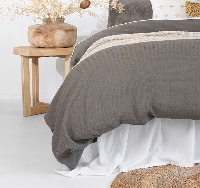 Boyd Quilt Cover Set Range Charcoal