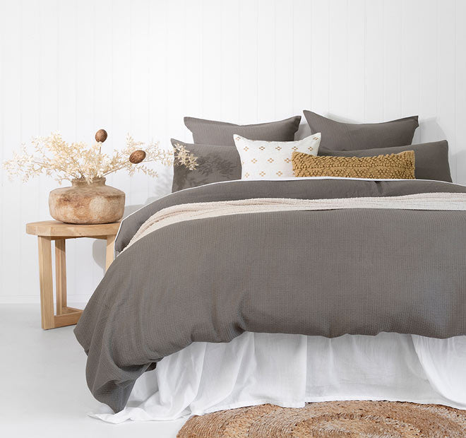 Boyd Quilt Cover Set Range Charcoal