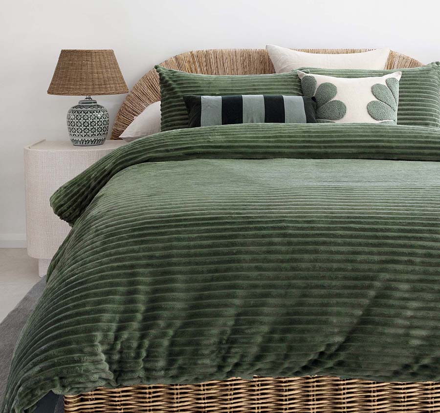 Channel Quilt Cover Set Range Juniper