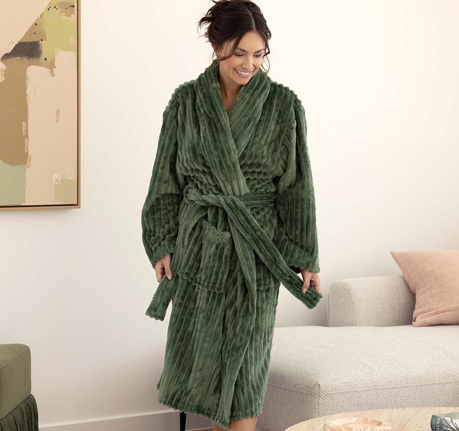 Channel Bathrobe Range Juniper