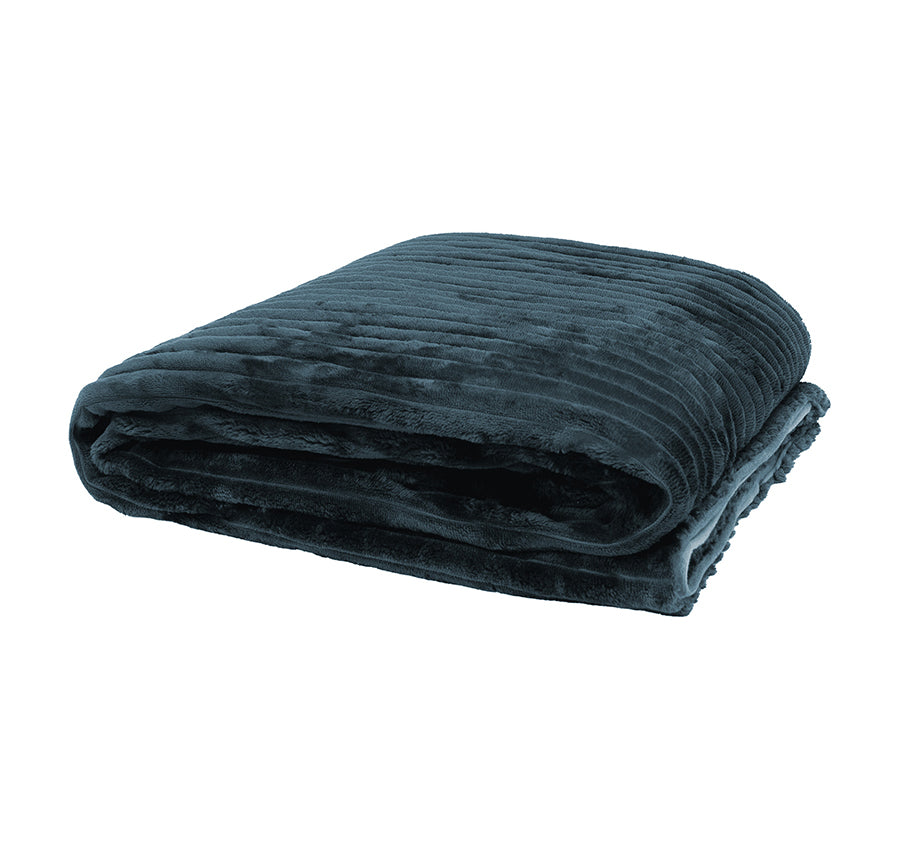 Channel 150x200cm Throw Rug Petrol