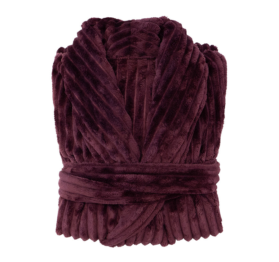 Channel Bathrobe Range Plum