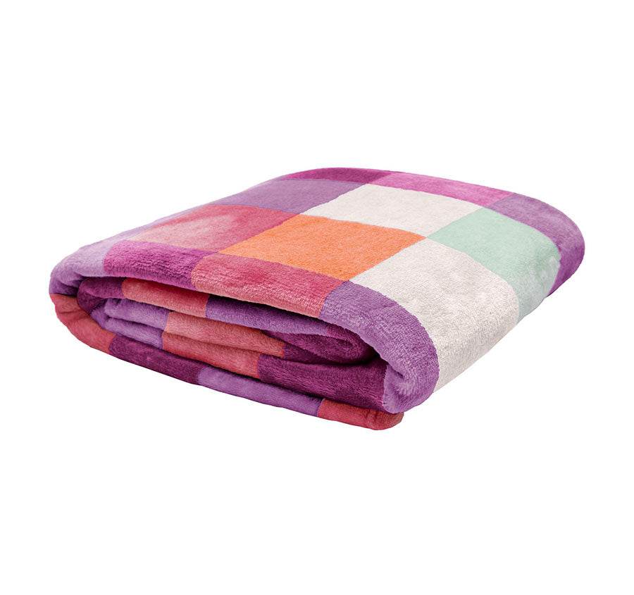 Charlie Ultraplush 130x170cm Throw Rug Sherbet
