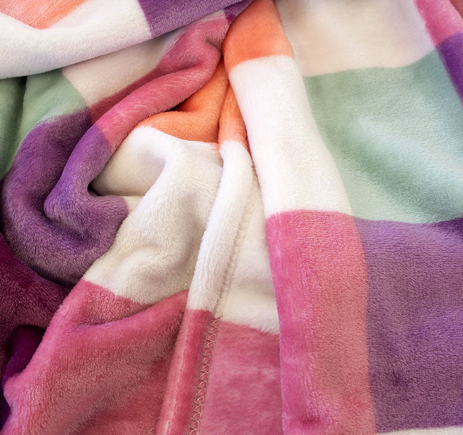 Charlie Ultraplush 130x170cm Throw Rug Sherbet