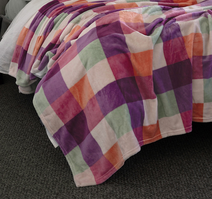 Charlie Ultraplush Blanket Range Sherbet