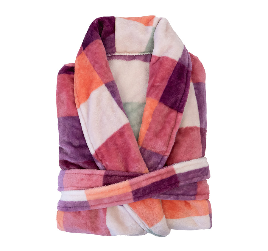Charlie Ultraplush Bathrobe Range Sherbet