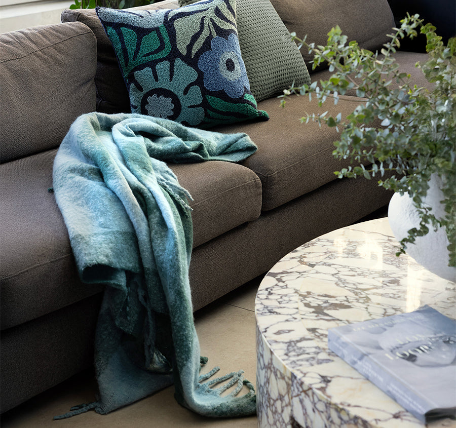 Cosmo 130x200cm Throw Rug Aqua