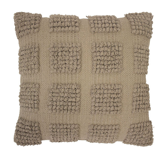 Dawson 45x45cm Filled Cushion Almond
