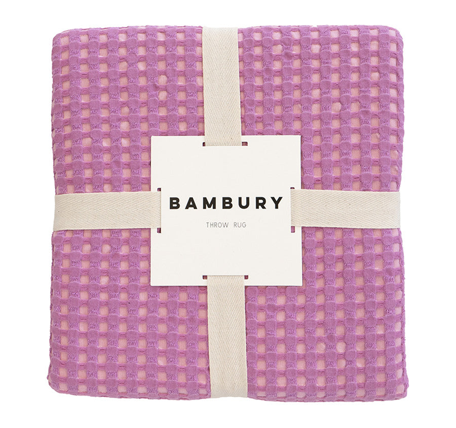 Dora 130x180cm Throw Rug Orchid