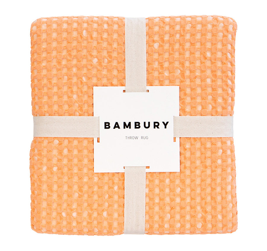 Dora 130x180cm Throw Rug Peach