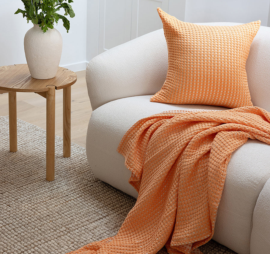 Dora 50x50cm Filled Cushion Peach