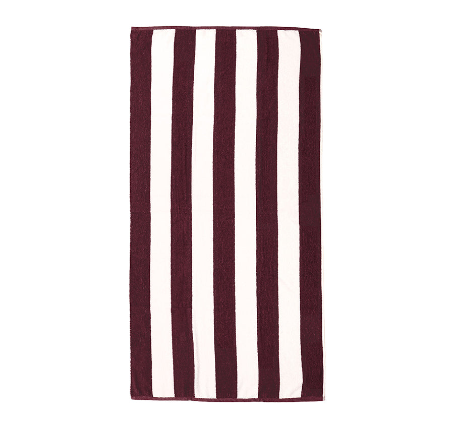 Ecobeach 75x150cm Beach Towel Maroon