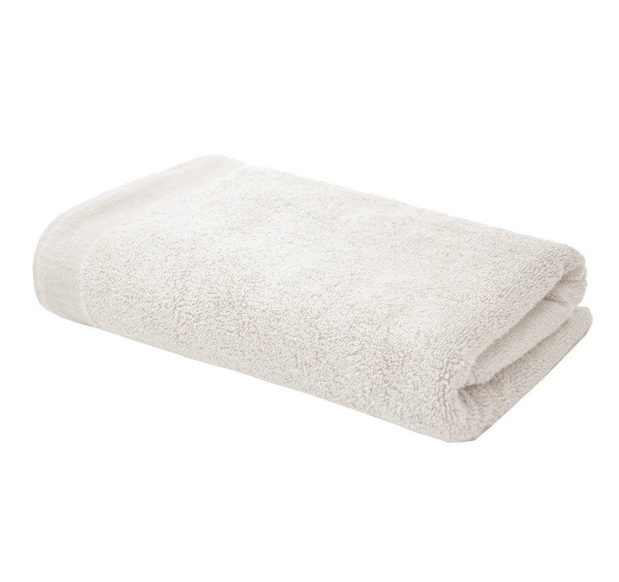 Elvire 2 Piece 600GSM Cotton Bath Sheet Set Chalk White