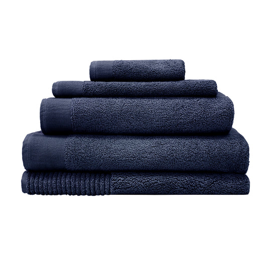 Elvire 600GSM Cotton Bath Towel Range Navy