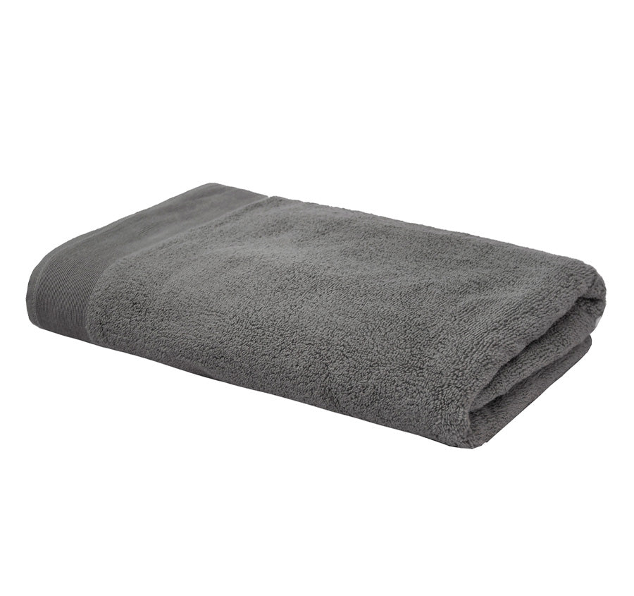 Elvire 2 Piece 600GSM Cotton Bath Towel Set Pewter
