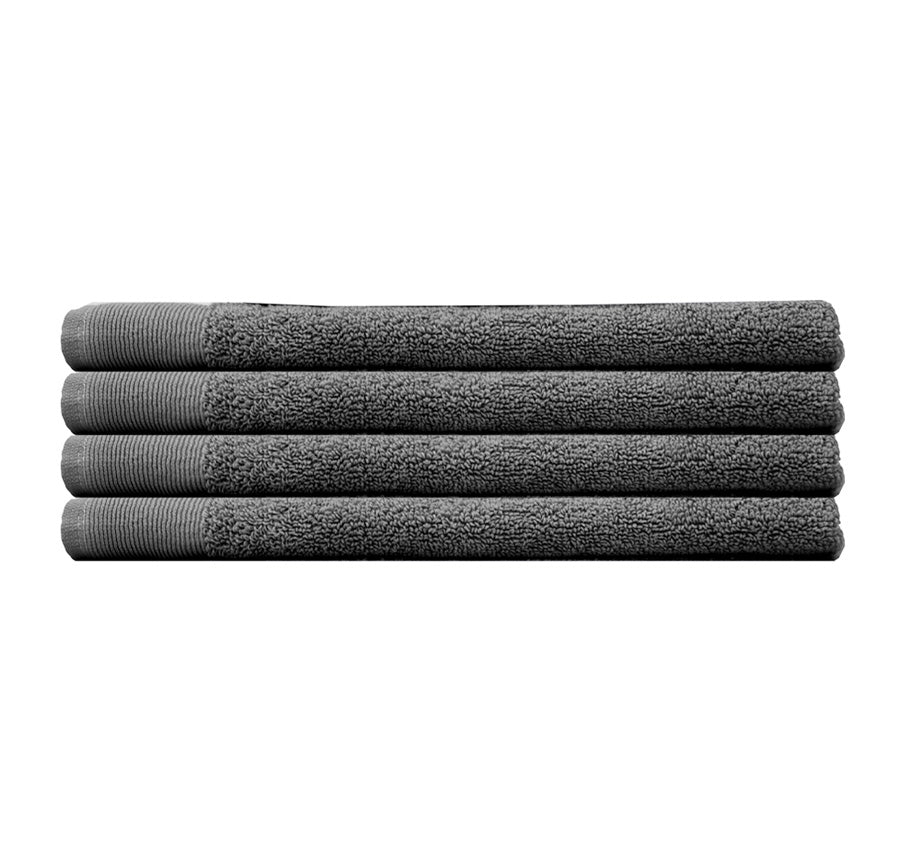 Elvire 4 Piece 600GSM Cotton Hand Towel Set Pewter