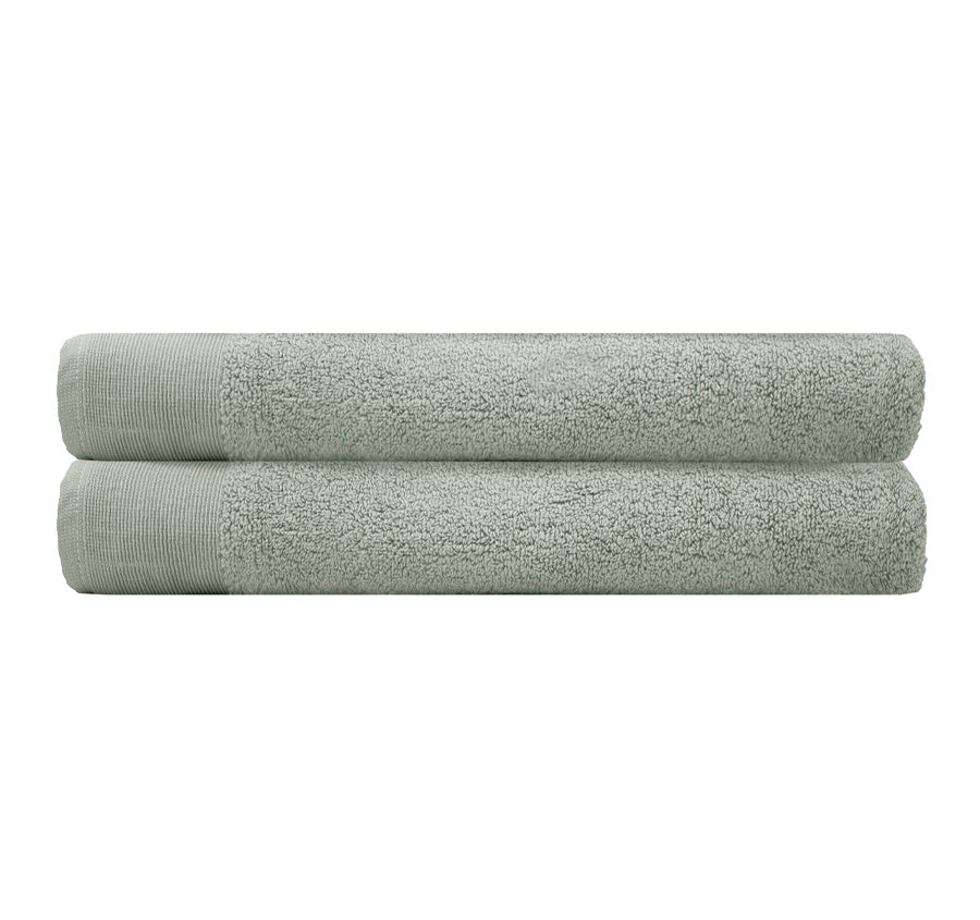 Elvire 2 Piece 600GSM Cotton Bath Sheet Set Sage