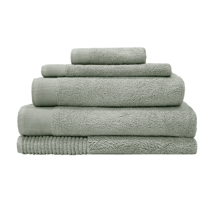 Elvire 600GSM Cotton Bath Towel Range Sage