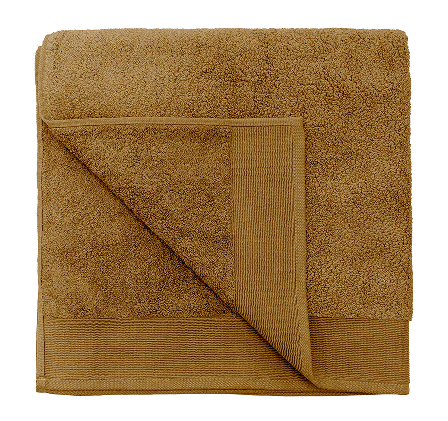 Elvire 600GSM Cotton Bath Towel Range Tobacco