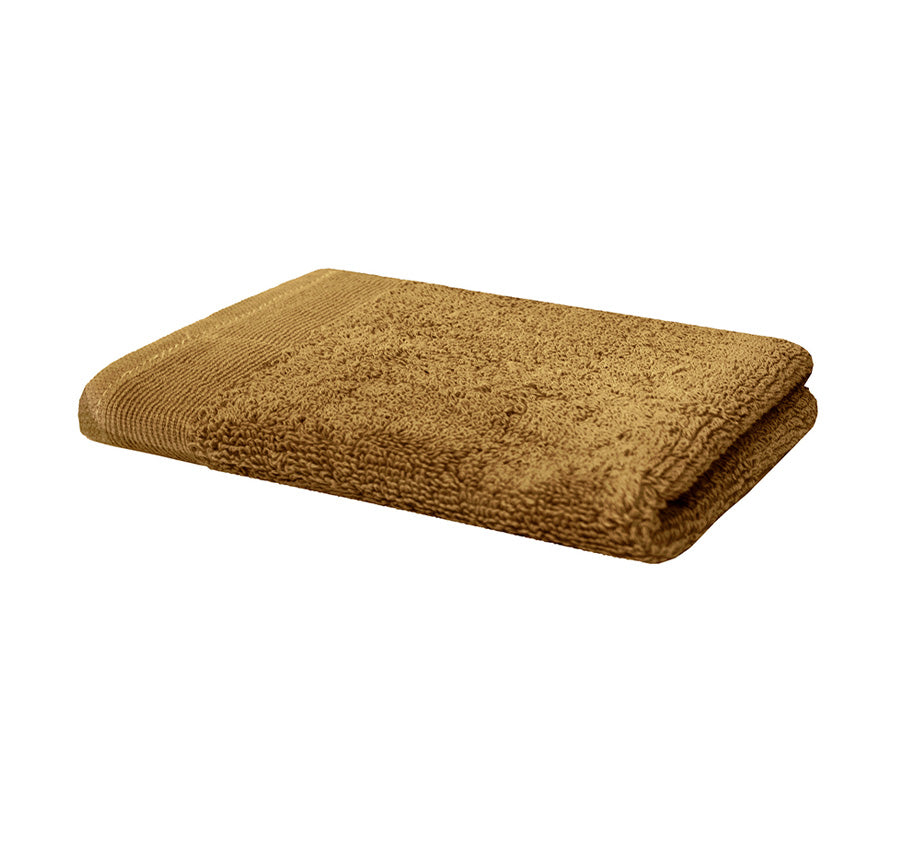 Elvire 6 Piece 600GSM Cotton Face Washer Set Tobacco