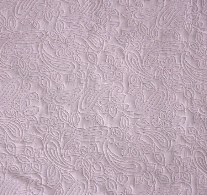 Embossed Paisley Coverlet Set Range Dusk