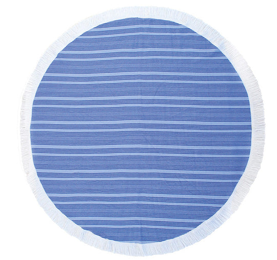 Express 150cm Round Beach Towel Horizon Ultramarine