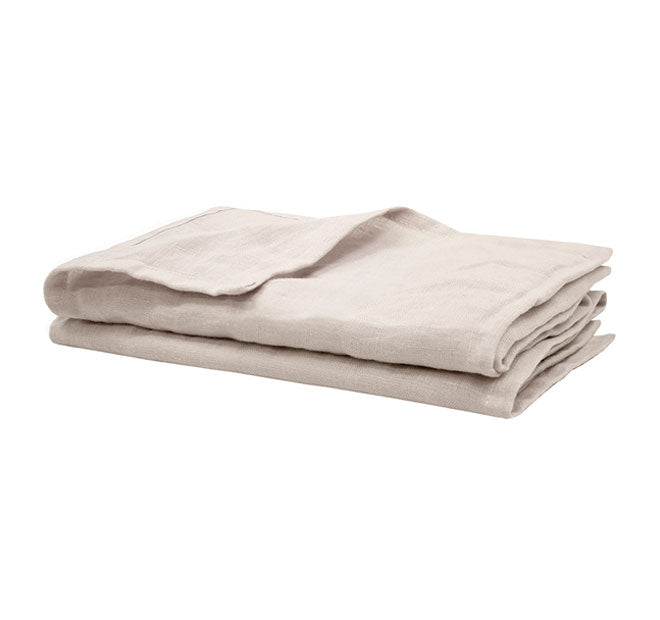 French Linen 45x45cm 2 Piece Napkin Set Pebble