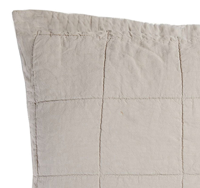 French Linen European Pillowsham Pebble