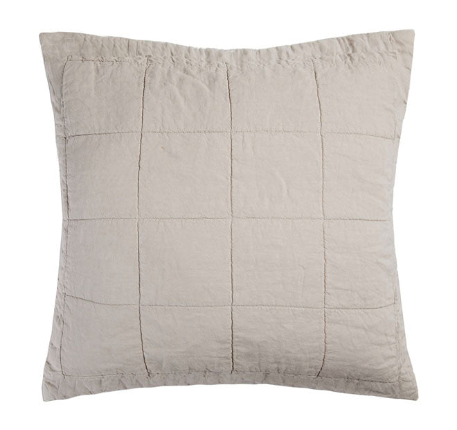 French Linen European Pillowsham Pebble
