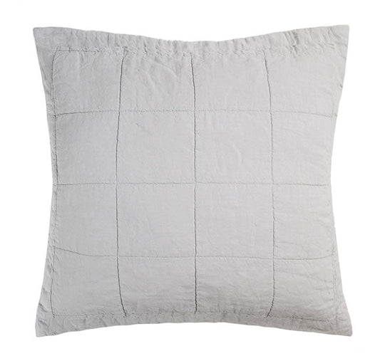 French Linen European Pillowsham Silver