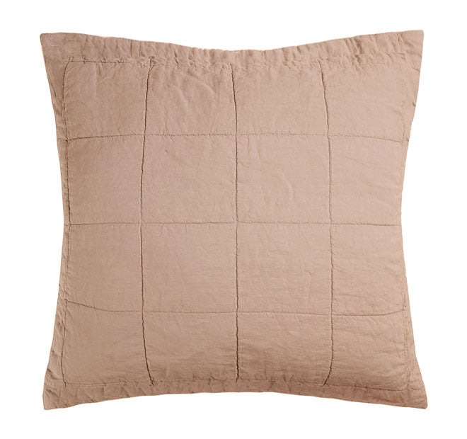 French Linen Queen Bed to King Bed Coverlet Tea Rose
