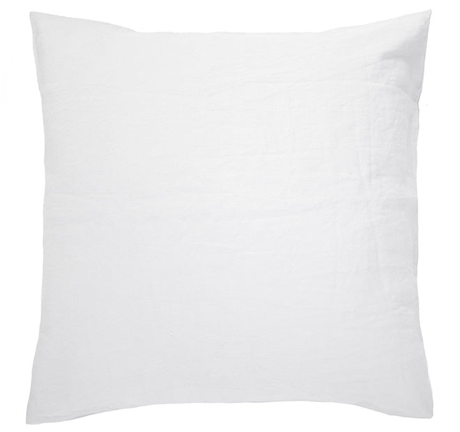 French Linen European Pillowcase Snow