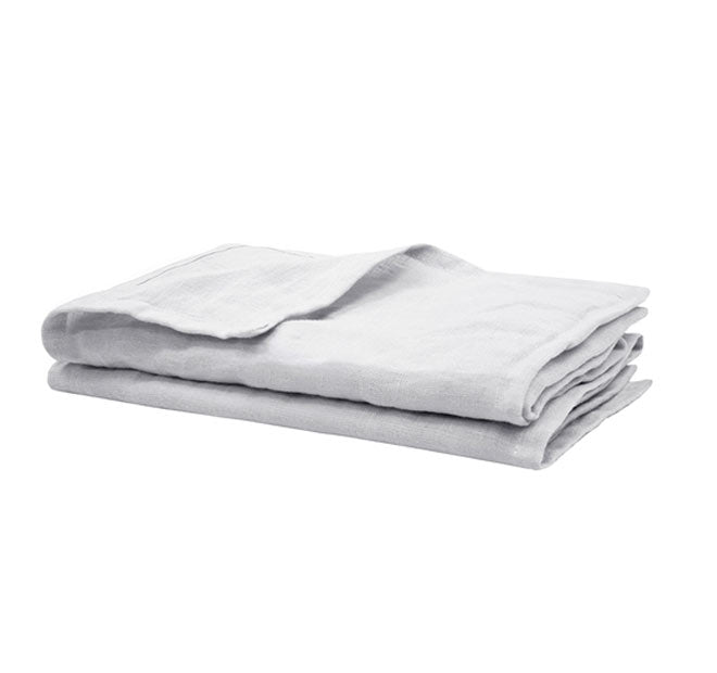 French Linen 45x45cm 2 Piece Napkin Set Silver