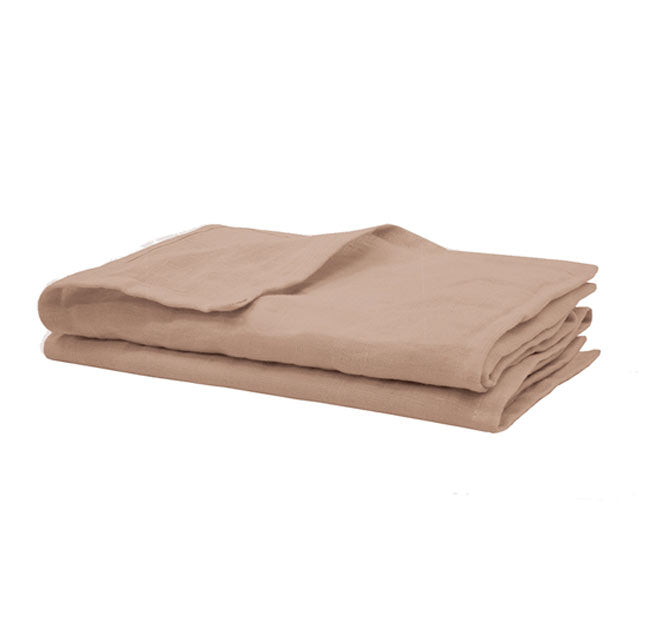 French Linen 45x45cm 2 Piece Napkin Set Tea Rose