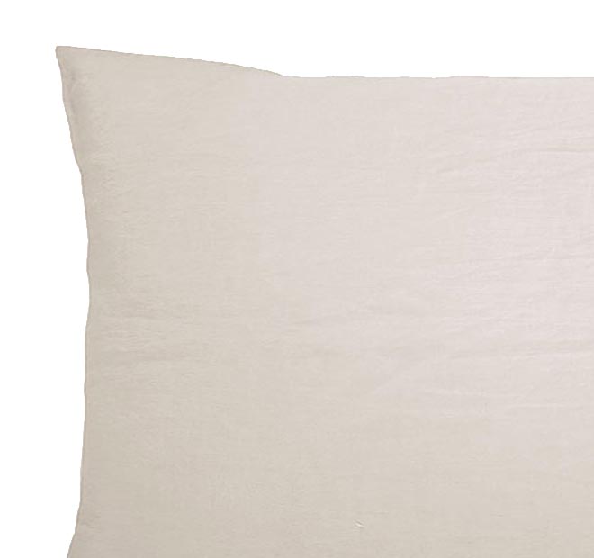 French Linen Standard Pillowcase Pair Pebble